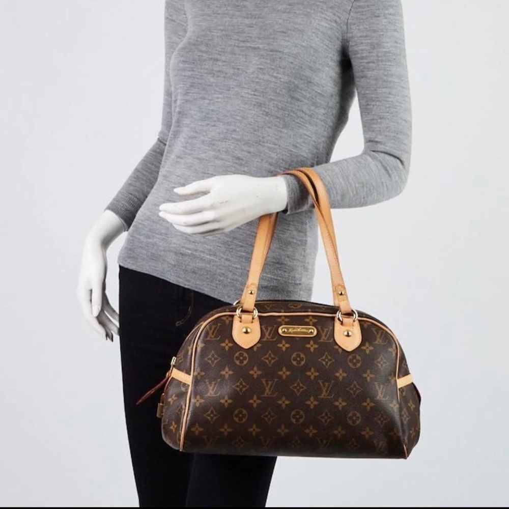 💯% authentic 🤎🧡LUIS VUITTON MONTORGUEIL PM SHOULDER BAG PURSE MONOGRAM